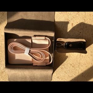 Cross body phone pocket + key chain